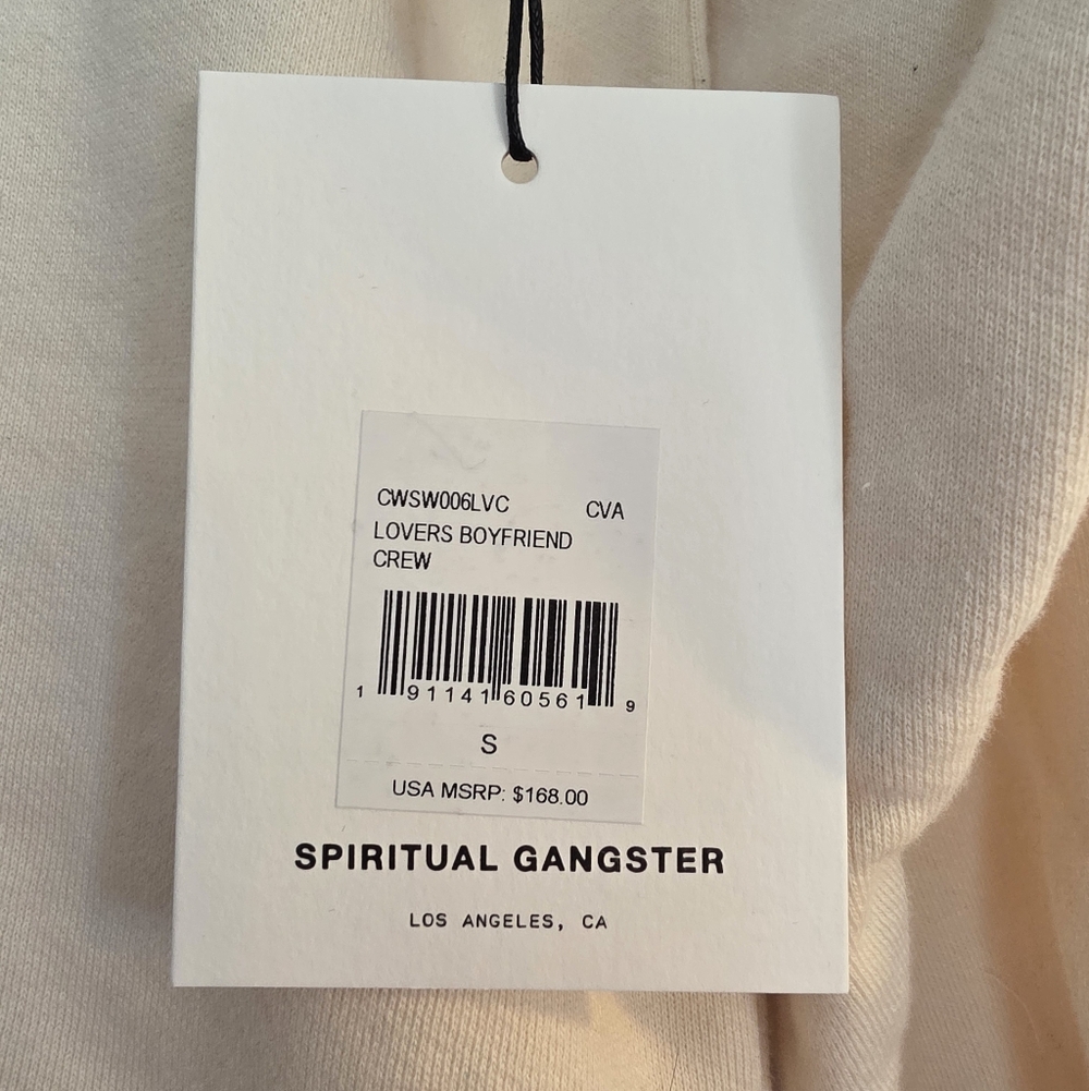 NWT Spiritual Gangster Lovers Crew Sz Sm - Picture 8 of 9